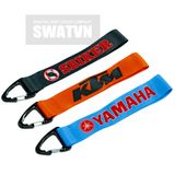 MÓC KHOÁ DÂY SATIN ĐẦU NHỰA