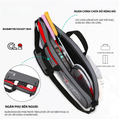 TÚI ĐỰNG VỢT CẦU LÔNG CL2