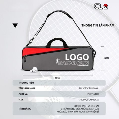 TÚI ĐỰNG VỢT CẦU LÔNG CL2