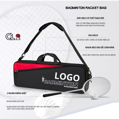 TÚI ĐỰNG VỢT CẦU LÔNG CL2