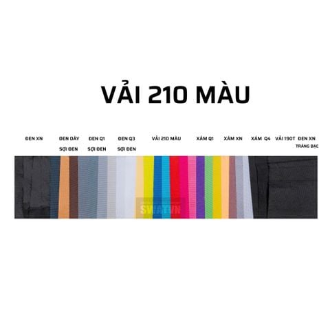 VẢI 210 MÀU