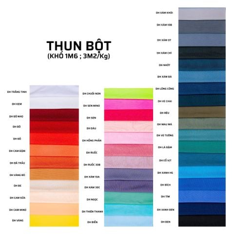 VẢI THUN BỘT