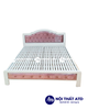  Giường sắt hộp 5x10 trắng hồng 