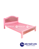 Giường sắt hộp 5x10 hồng