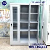  Tủ hồ sơ sắt 3 cánh kính dài 