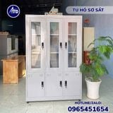  Tủ hồ sơ sắt 3 cánh kính 