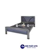  Giường sắt hộp 4x8 màu đen 