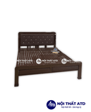  Giường sắt hộp 4x8 màu nâu 