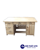  Bàn làm việc gỗ thông lớn 