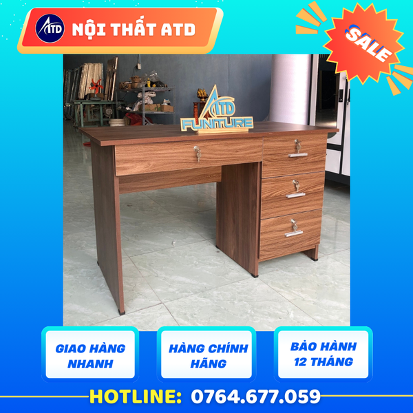 bàn làm việc gỗ ván ép cho nội thất văn phòng