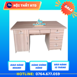  Bàn làm việc gỗ ép - màu gỗ đậm 