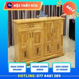  Tủ giày gỗ thông 1m2 x 97cm cửa thoáng khí 