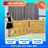  Tủ giày gỗ thông 1m2 x 97cm cửa thoáng khí 