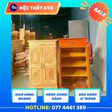  Tủ giày gỗ thông nhỏ gọn 60cm – Tiện lợi và bền bỉ 