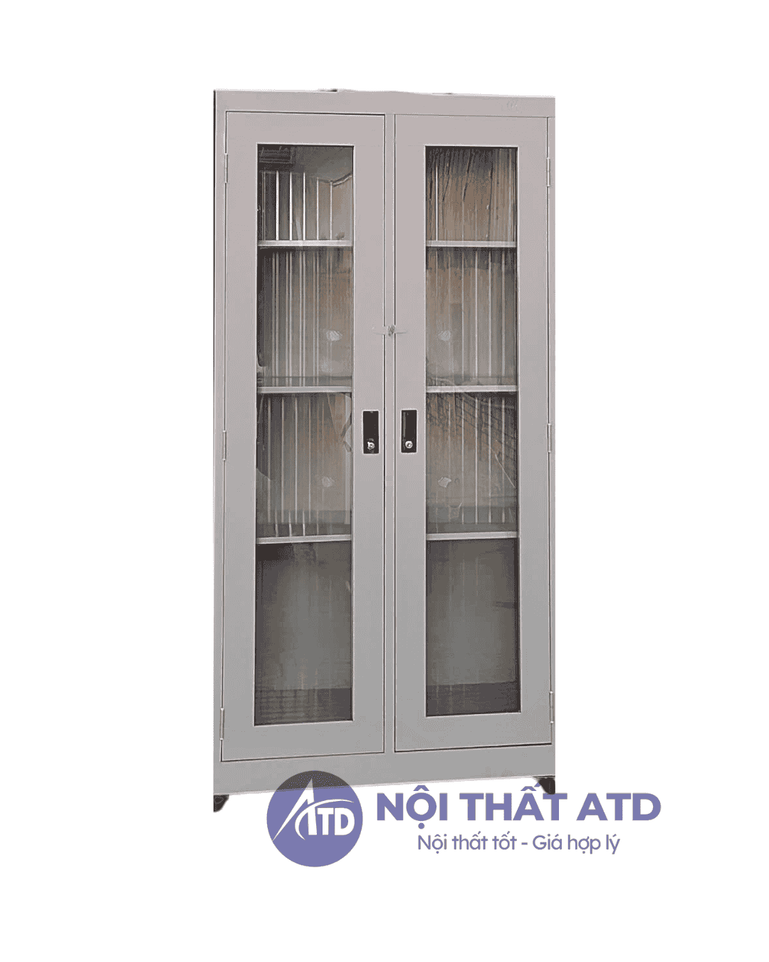  Tủ hồ sơ sắt 2 cánh dài 