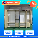  Tủ quần áo nhựa Đài Loan màu trắng 