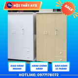  Tủ quần áo nhựa Đài Loan màu trắng 