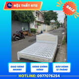  Giường Sắt Hộp 5x10 –  Kích Thước 1m2 x 2m 