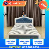  Giường Sắt Hộp 5x10 –  Kích Thước 1m2 x 2m 