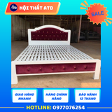  Giường Sắt Hộp 5x10 – Sự Kết Hợp Hoàn Hảo Giữa Bền Và Đẹp - Kích Thước 1m6 x 30cm x 2m 