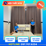  Giường sắt hộp 4x8 màu hồng 