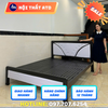 Giường sắt hộp 4x8 phối màu đầu giường