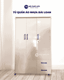  Tủ quần áo nhựa Đài Loan màu trắng 