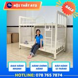  Giường Tầng Sắt 4x8 - Kích Thước 1m2/1m2 x 2m 