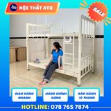  Giường Tầng Sắt Hộp 4x8 - Kích Thước 1m/1m x 2m 