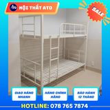  Giường 2 Tầng Sắt Trụ 4x4 Cứng Cáp - Kích Thước 1m2/1m2 x2m 