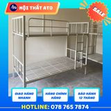  Giường 2 Tầng Sắt 4x4 Cứng Cáp - Kích Thước 80cm 1m 1m2 x2m 