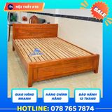  Giường gỗ sồi tự nhiên 