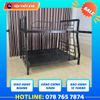 Giường Tầng Sắt Hộp 4x8 Chịu Lực Tốt - Kích Thước Trên 1m4 Dưới 1m6 Dài 2m