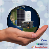  Điện NLMT Hòa Lưới 5kWp, Pin Lưu Trữ 5.12kW - Trọn gói (Inverter Hybrid Deye+ Pin Lưu Trữ Pylontech) 