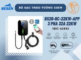  Sạc treo tường BESEN BS20-BC-22KW-APP 3 PHA 32A 22KW 
