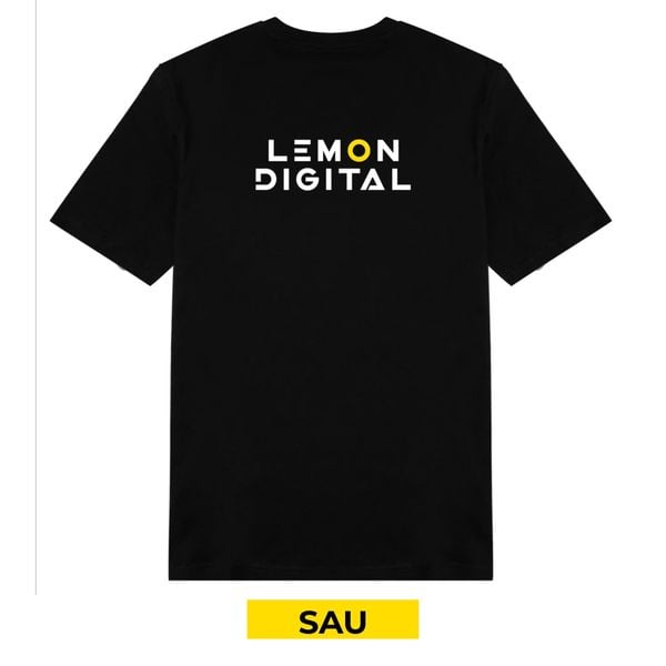  Áo Thun Tay ngắn LEMON DIGITAL - BLACK 