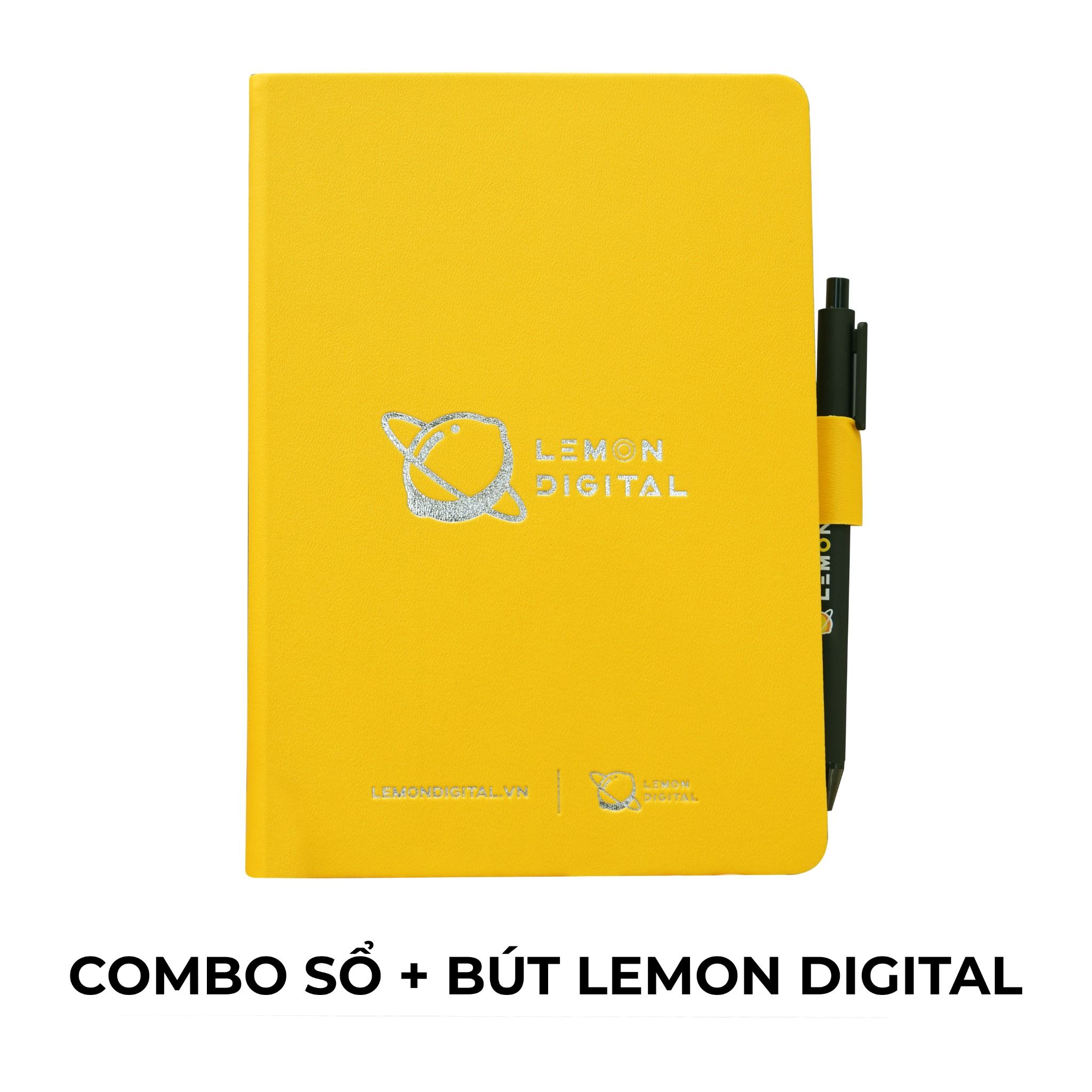  COMBO Sổ tay & Bút bi Lemon Digital 