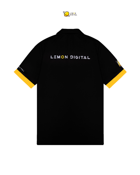  Áo Polo Tay Ngắn 2025 LEMON DIGITAL - BLACK 