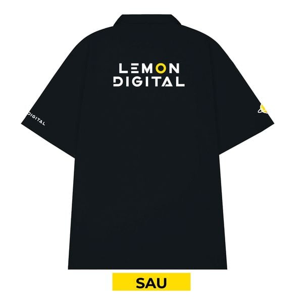  Áo Polo Tay ngắn LEMON DIGITAL - BLACK 
