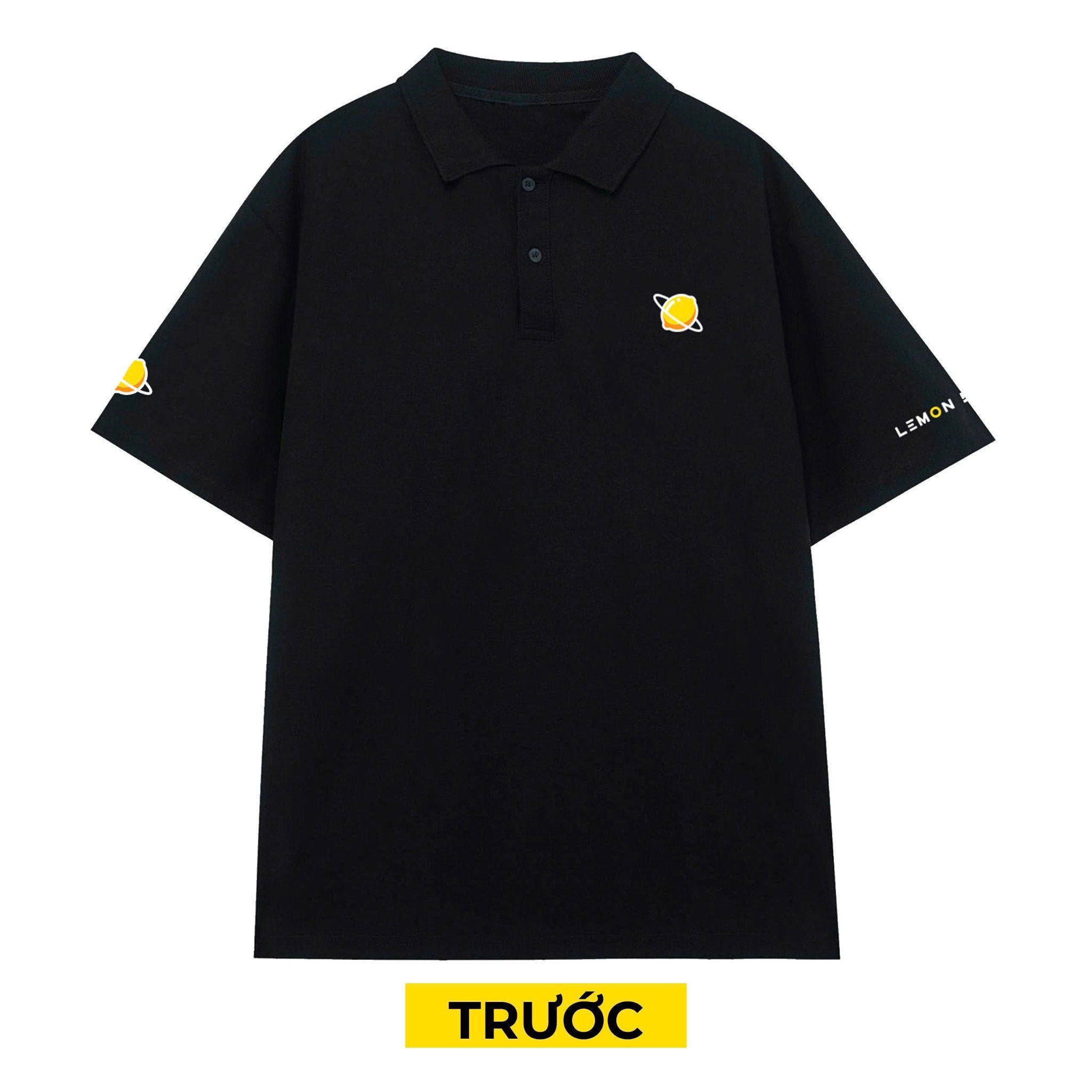  Áo Polo Tay ngắn LEMON DIGITAL - BLACK 