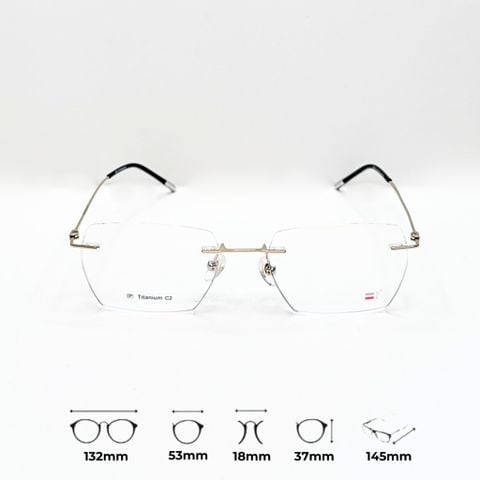 Gọng Kính Khoan Titanium - Yoon S3311