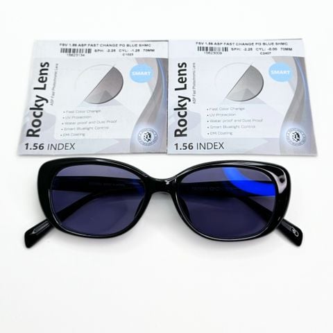 Tròng Đổi Màu Rocky Smart 1.56 Xám Khói