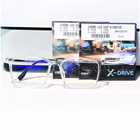 Tròng Kính Chống Chói Đèn Xe Chemi X-Drive 1.60