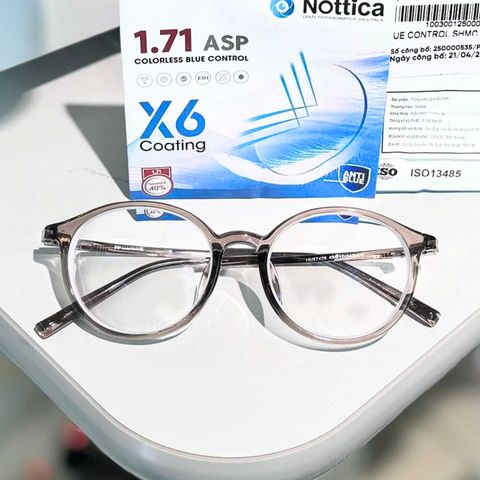 Tròng Kính Nottica N4 Blue Control Resin Lens 1.71
