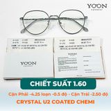 Tròng Kính Chemi Crystal U2 Coated 1.60