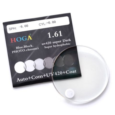 Tròng Đổi Màu Hoga Photo Gray Blue Cut UV420 1.61
