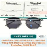 Tròng Đổi Màu Nottica N5 Blue Control Photo 1.56 Grey