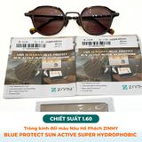 Tròng Đổi Màu Zinmy AS Duramax Sun Active Amber Brown 1.60