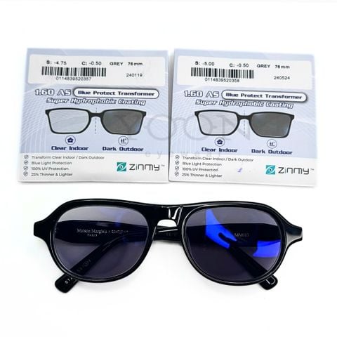 Tròng Đổi Màu Zinmy AS Transfomer Blue Protect Grey 1.60