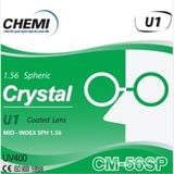 Tròng Kính Chemi Crystal U1 Coated 1.56